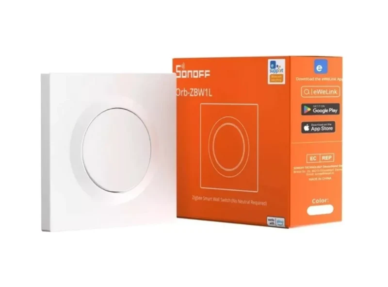 Sonoff Interruptor Inteligente Zigbee 3.0 Sem Neutro (Série Fusion) c/ZBMINIL2 - Sonoff Orb-ZBW1L