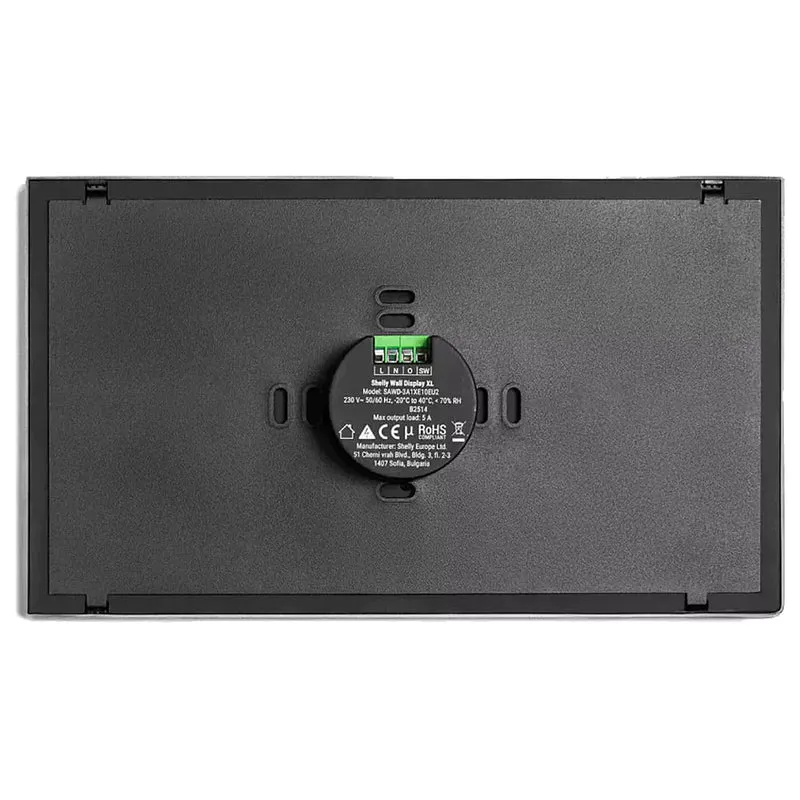 Shelly Painel tátil com ecrã 10.1" em Preto WiFi Bluetooth - Wall Display XL