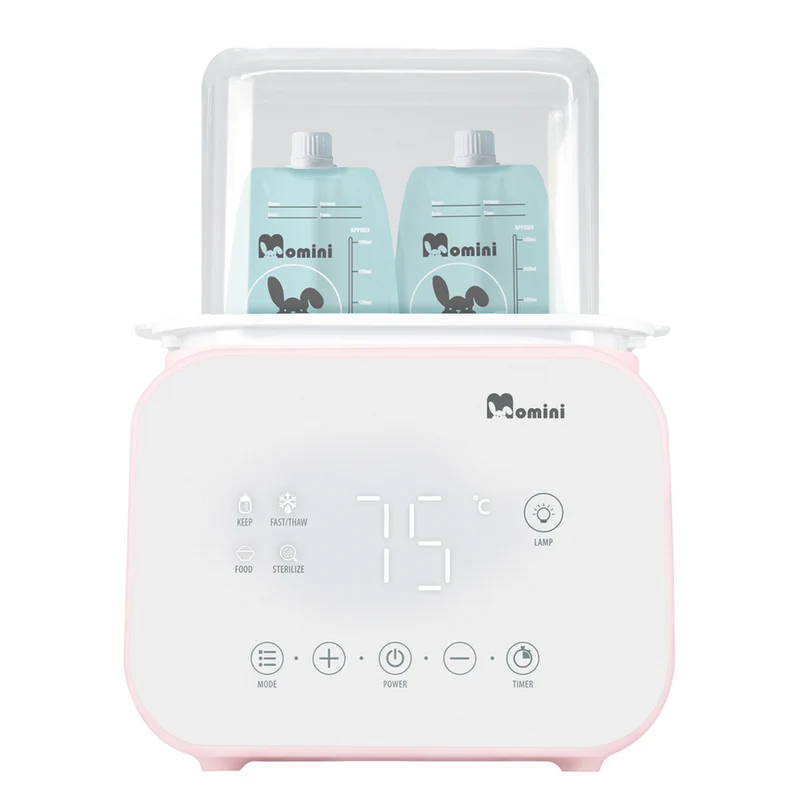 Momini MelloDuo - 6-i-1 flaskesterilisator og flaskevarmer