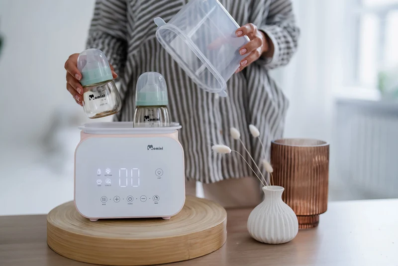 Momini MelloDuo - 6-i-1 flaskesterilisator og flaskevarmer