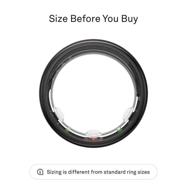 Oura Gen3 Horizon US 13 Set, Black