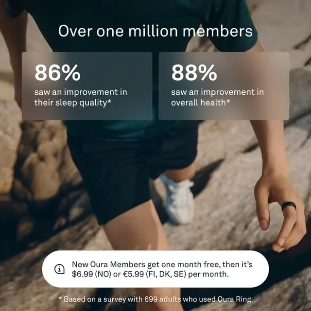 Oura Gen3 Horizon US 13 Set, Black