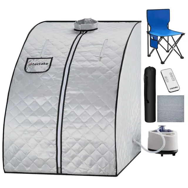 Tectake Mobile Steam Bath ThermaLuxe II, 1000 W, 15 Temp Levels, 90x78x100 cm