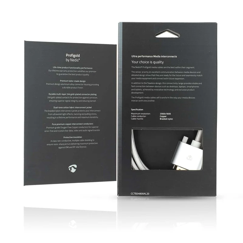 HDMI™ Kabel HDMI™ Connector - DVI-D 24+1-Pins Male - 2560x1600