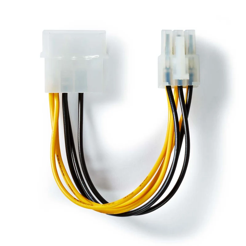 Interne Voedingskabel Molex Male - PCI-Express Male - Verguld