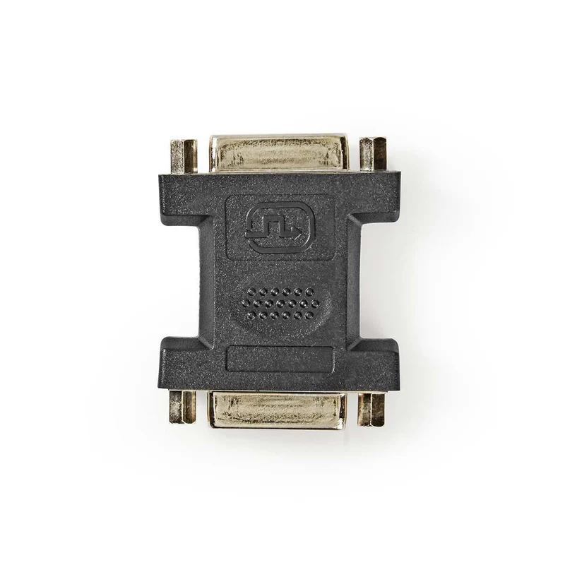 DVI-Adapter DVI-I 24+5-Pins Female - DVI-I 24+5-Pins Female - Vernikkeld