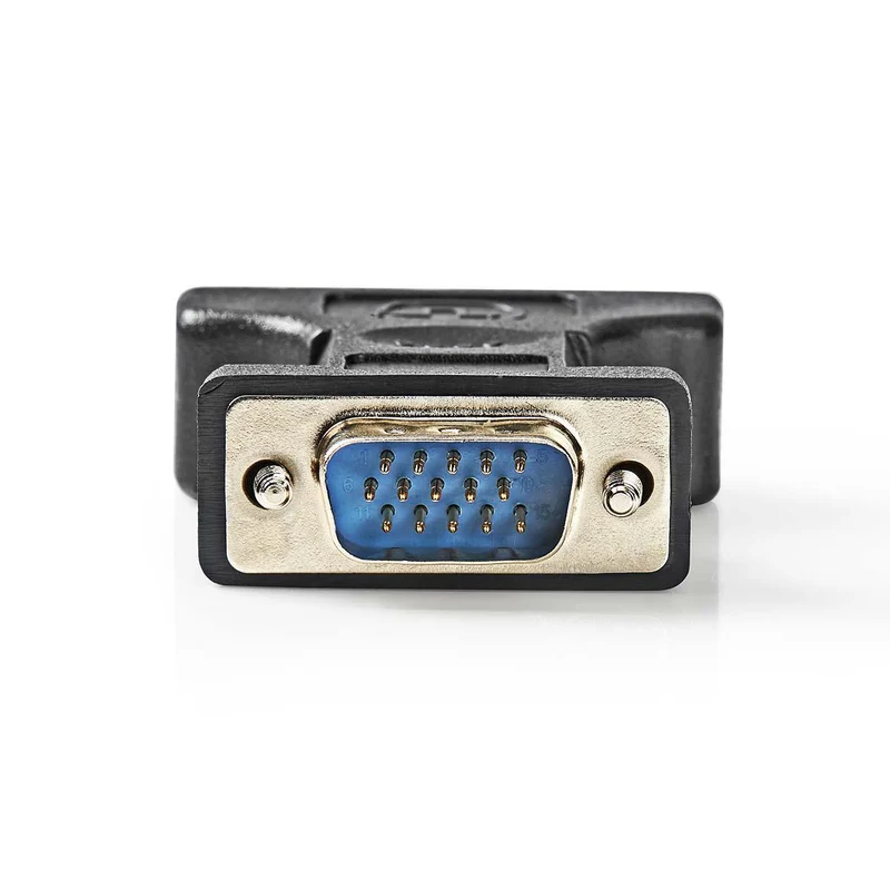VGA-Adapter VGA Male - DVI-I 24+5-Pins Female - Vernikkeld
