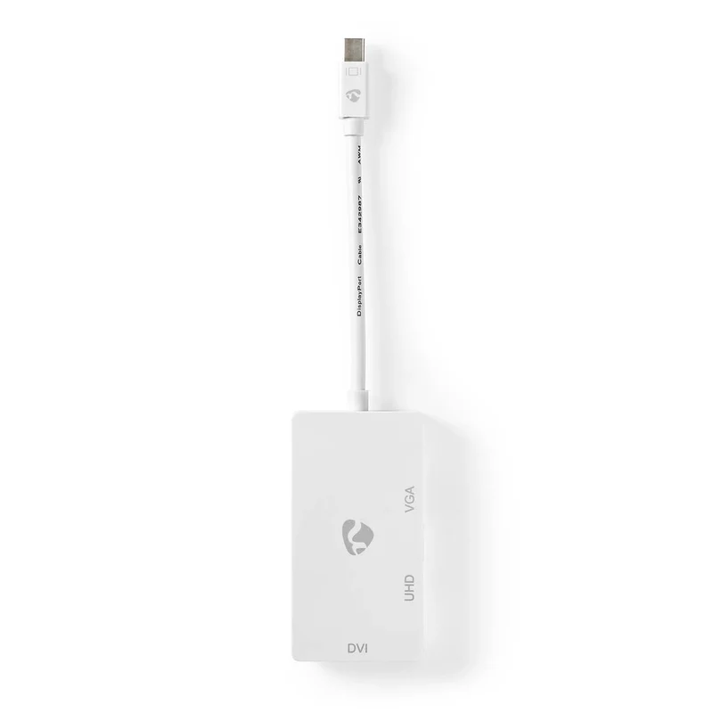 DisplayPort-Adapter Mini-DisplayPort Male - DVI-D 24+1-Pins Female / HDMI™ Output / VGA Female 15p - 4K@60Hz
