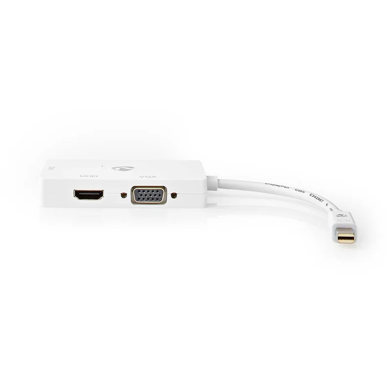 DisplayPort-Adapter Mini-DisplayPort Male - DVI-D 24+1-Pins Female / HDMI™ Output / VGA Female 15p - 4K@60Hz