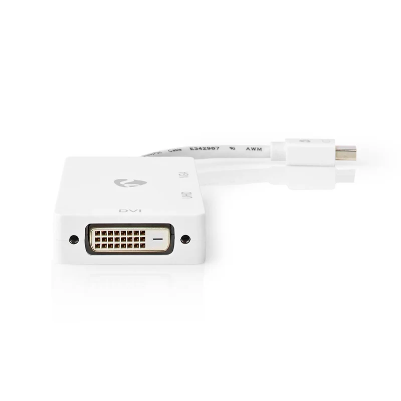 DisplayPort-Adapter Mini-DisplayPort Male - DVI-D 24+1-Pins Female / HDMI™ Output / VGA Female 15p - 4K@60Hz