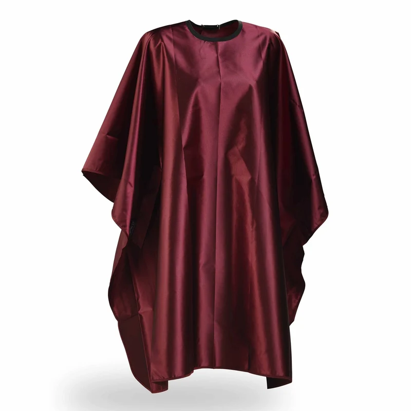 Wako Satin Cape Burgundy