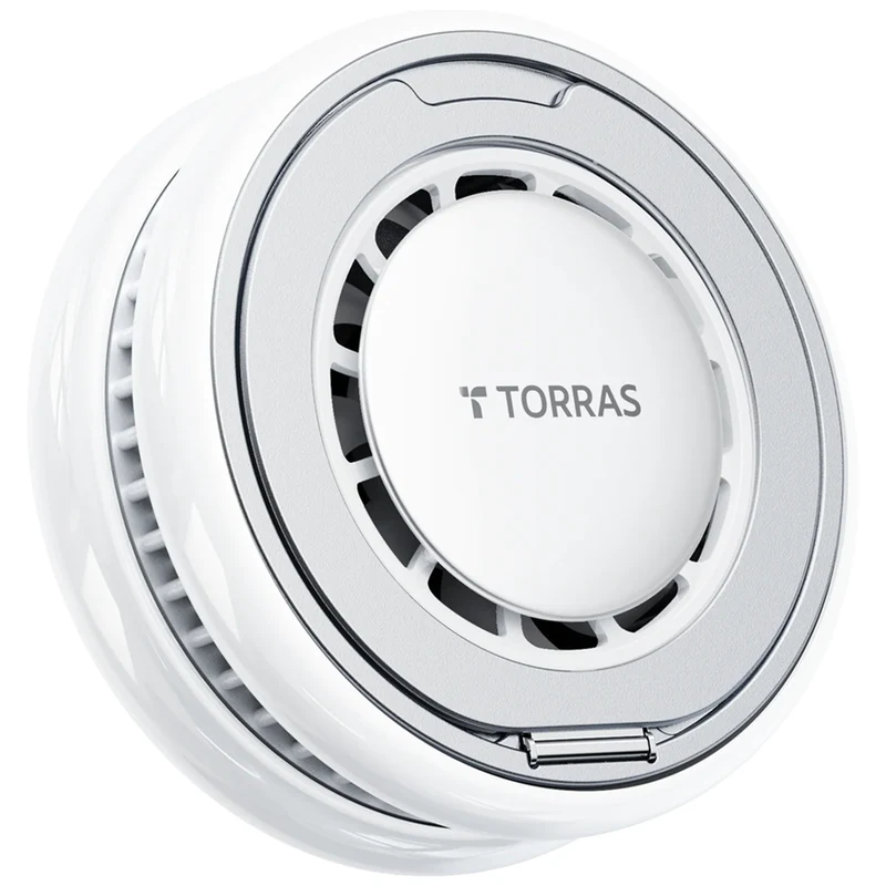 TORRAS Ostand PolarCircle 15W Trådløs MagSafe Oplader m. nedkøling og kickstand, hvid