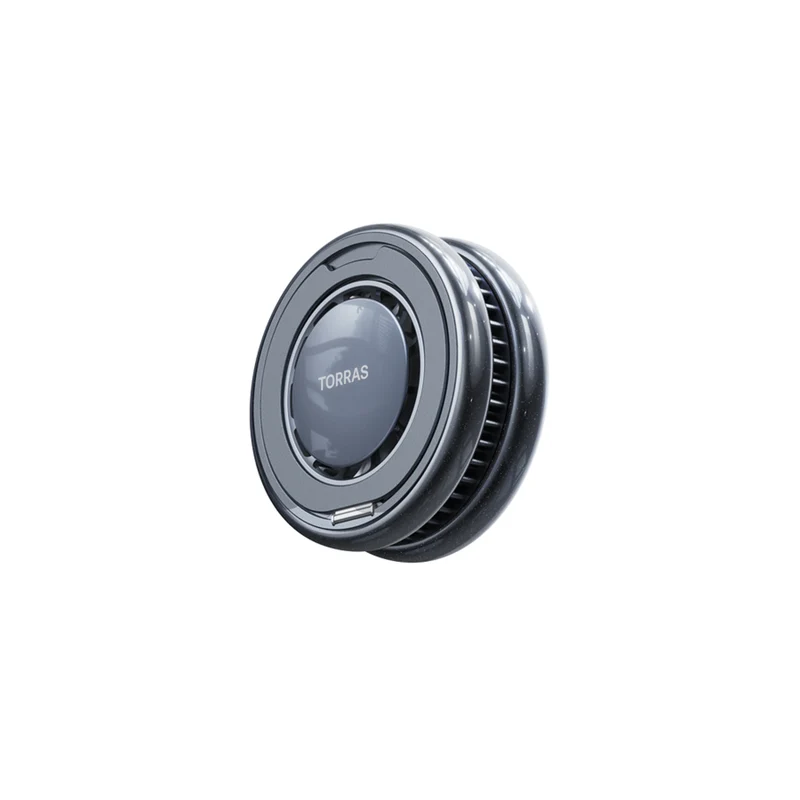 TORRAS Ostand PolarCircle 15W Trådløs MagSafe Oplader m. nedkøling og kickstand, Sort