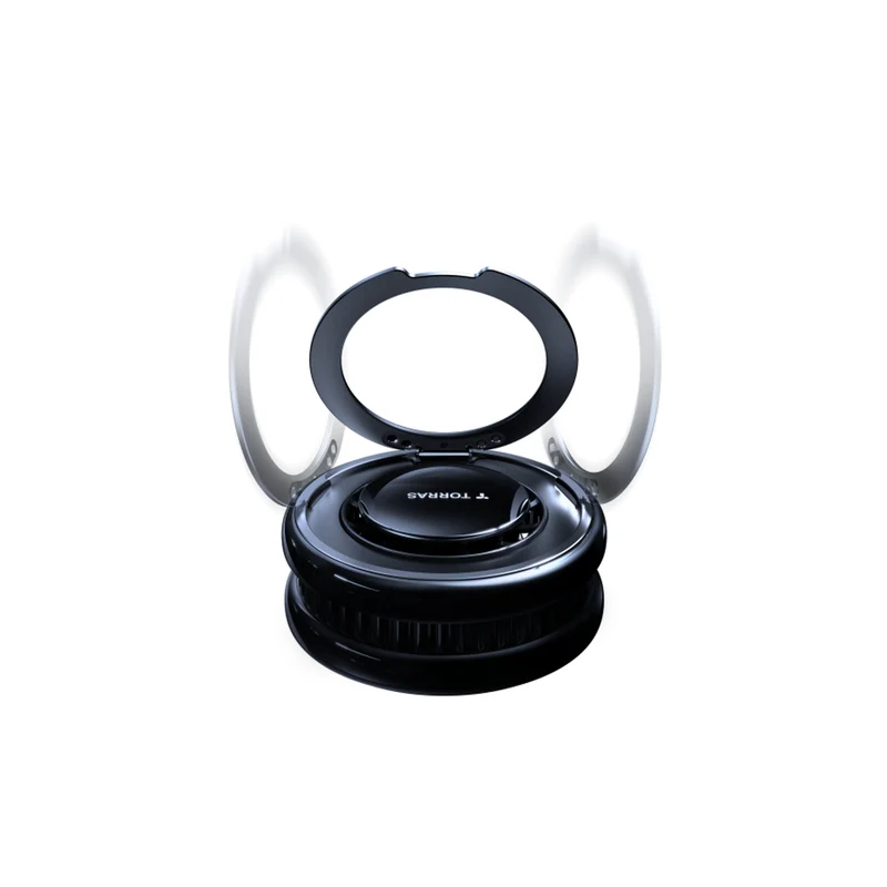 TORRAS Ostand PolarCircle 15W Trådløs MagSafe Oplader m. nedkøling og kickstand, Sort