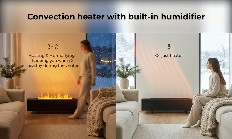 Aeno Premium Eco Smart Elradiator 2000W, Sort