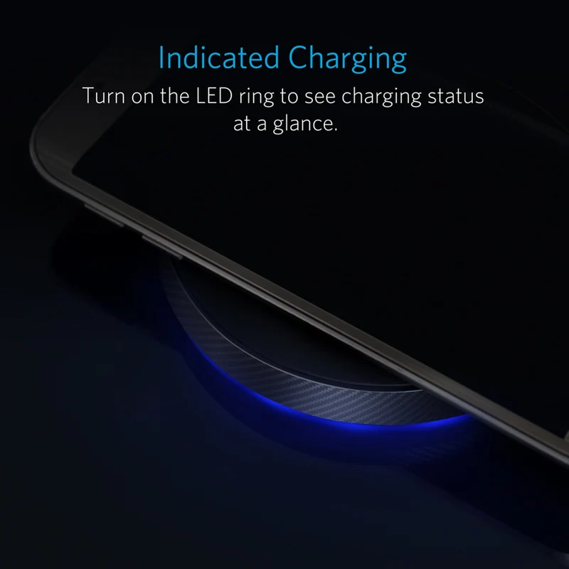 Anker PowerTouch 5W trådløs Qi oplader, Sort