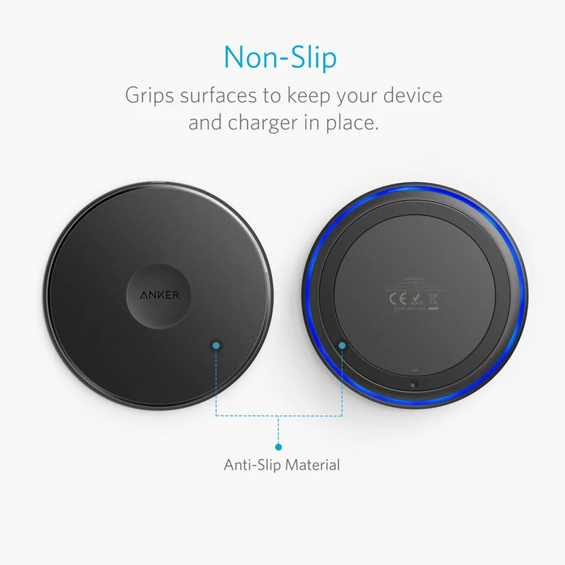 Anker PowerTouch 5W trådløs Qi oplader, Sort