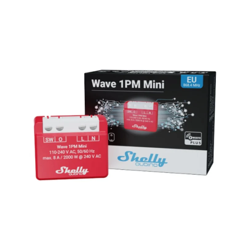 Shelly Qubino Z-Wave 1PM Mini - Módulo Z-Wave