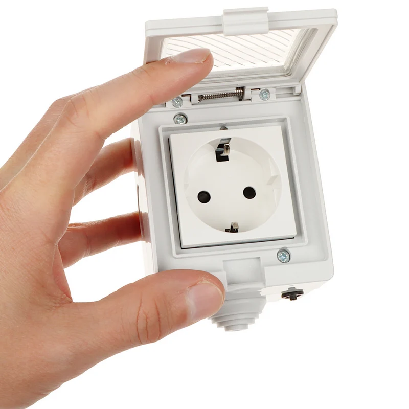 Smartify Tomada inteligente Schuko para Exterior IP55 Smart WiFi