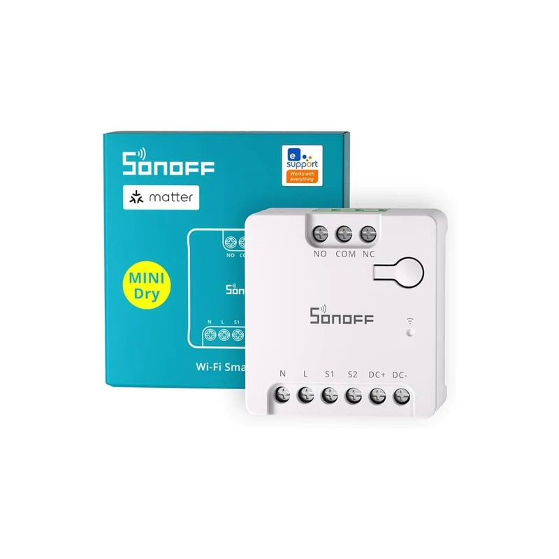 Sonoff Relé WiFi inteligente com Matter e contacto seco - Sonoff Mini-D