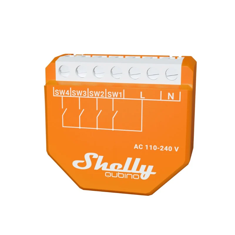 Shelly Qubino Z-Wave i4 - Módulo Z-Wave