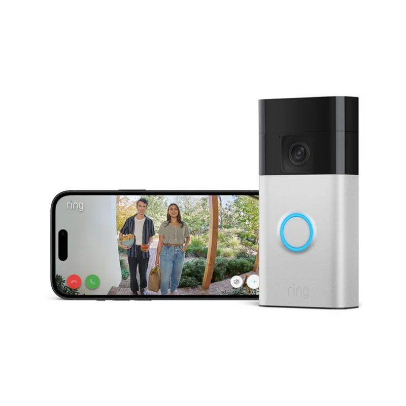 Amazon Ring Campainha Inteligente com video em Níquel Acetinado