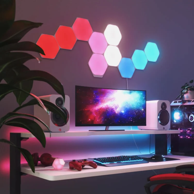 Nanoleaf Hexágonos Pack extensão com 3 painéis em Branco