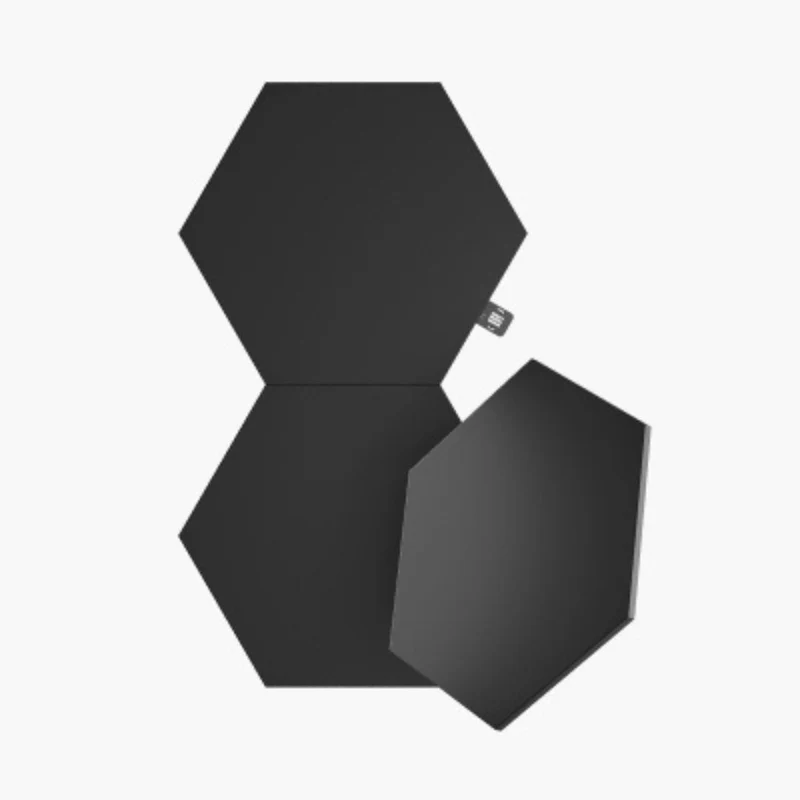 Nanoleaf Hexágonos Pack extensão com 3 painéis em Preto