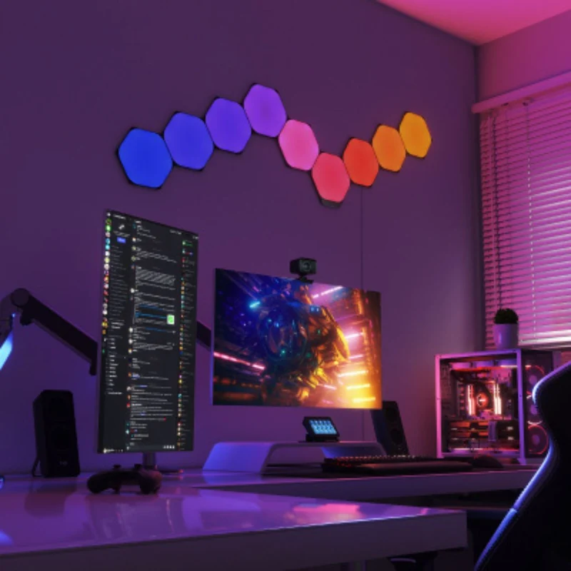 Nanoleaf Hexágonos Kit Inicial com 9 painéis em Preto