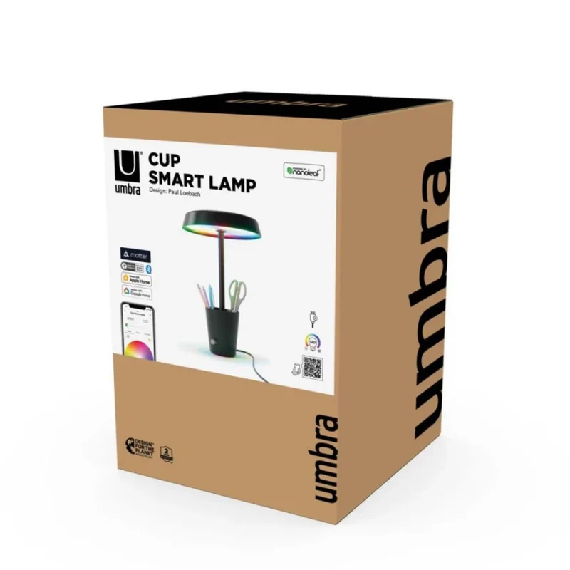 Nanoleaf Candeeiro Inteligente Umbra Cup em Preto - Matter Bluetooth