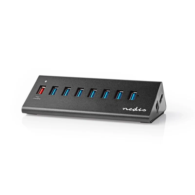 USB-Hub USB Micro-B Female - USB-A Female - QC3.0 / USB 3.2 Gen 1