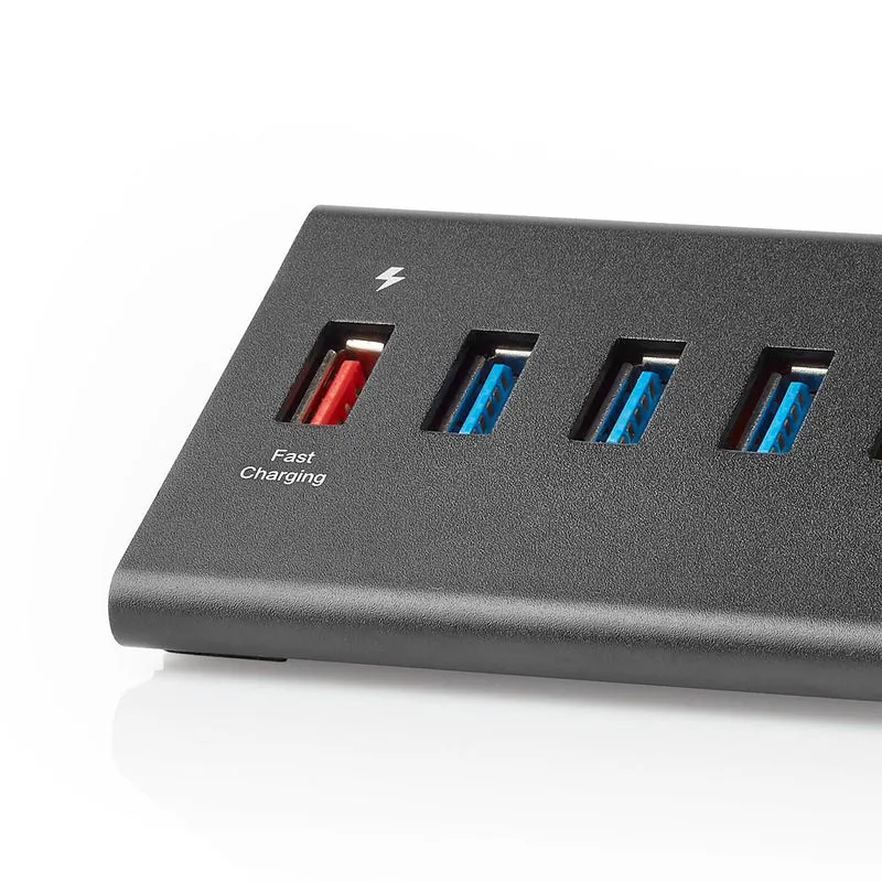 USB-Hub USB Micro-B Female - USB-A Female - QC3.0 / USB 3.2 Gen 1