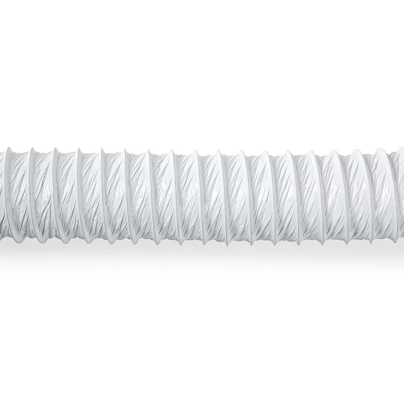 PVC Luchtafvoerslang 100 mm - Geschikt voor: Luchtventilatie / Wasdrogers - Wit