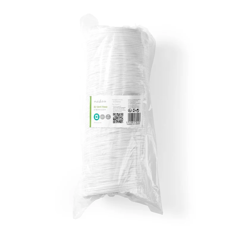 PVC Luchtafvoerslang 100 mm - Geschikt voor: Luchtventilatie / Wasdrogers - Wit