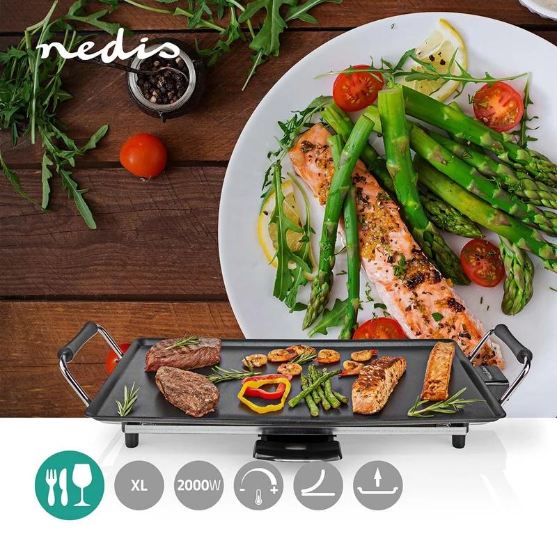 Teppanyaki Tafelgrill 5 Warmte Standen