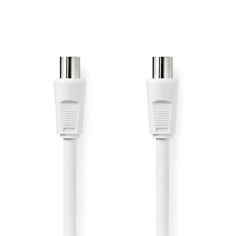 Coaxkabel IEC (Coax) Male - IEC (Coax) Female - Vernikkeld