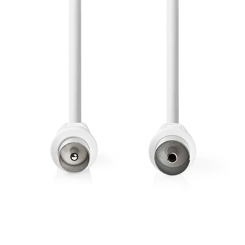 Coaxkabel IEC (Coax) Male - IEC (Coax) Female - Vernikkeld