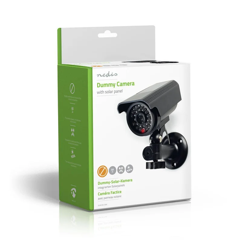 Dummy Beveiligingscamera Bullet - IP44 - Batterij Gevoed / Solar Powered