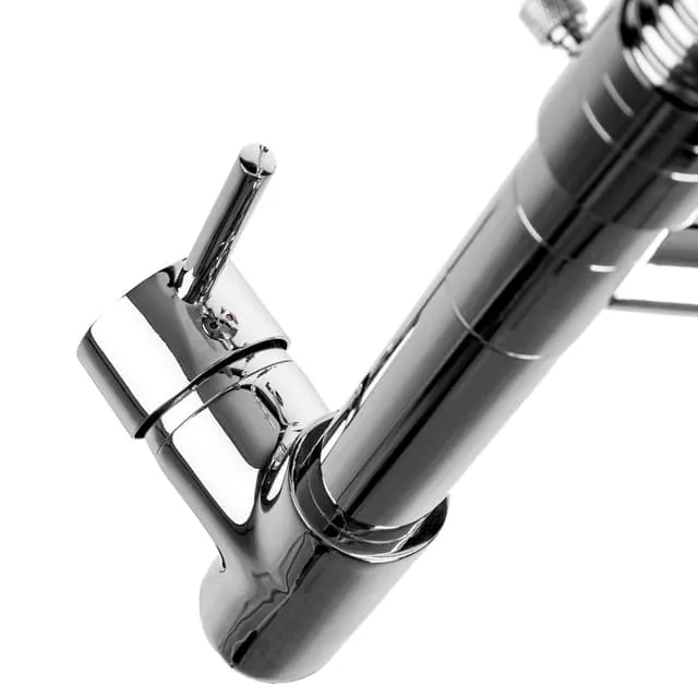 Tectake Kitchen Faucet Spiral Spring Armature 2 Water Taps, Grey