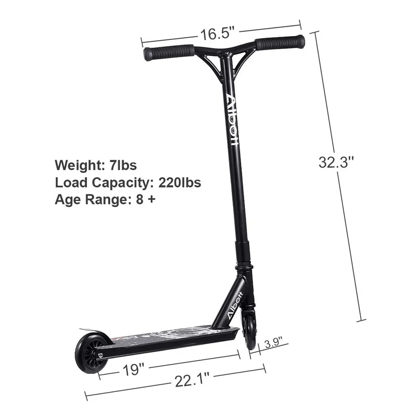 Albott Pro Stunt Scooter, Black