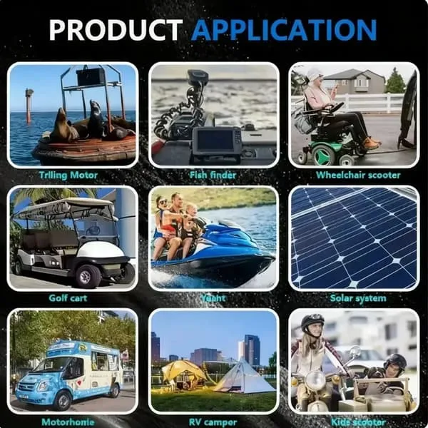 Lithium Battery, 150Ah Capacity, Built-in BMS Protection, 12V 150Ah Charger
