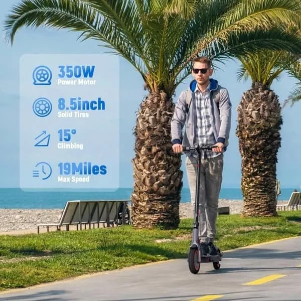 T4 Pro, Foldable Electric Scooter, Black