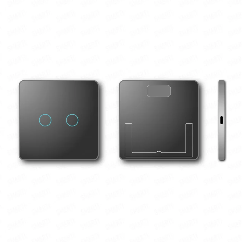 Smartify vPRO Comando de Cenários 2 Botões (6 Cenários) Zigbee Preto - SYPC02ZBPR