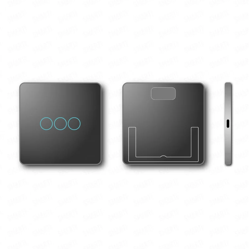 Smartify vPRO Comando de Cenários 3 Botões (9 Cenários) Zigbee Preto - SYPC03ZBPR