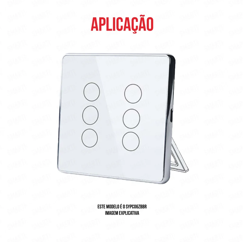 Smartify vPRO Comando de Cenários 4 Botões (12 Cenários) Zigbee Preto - SYPC04ZBPR
