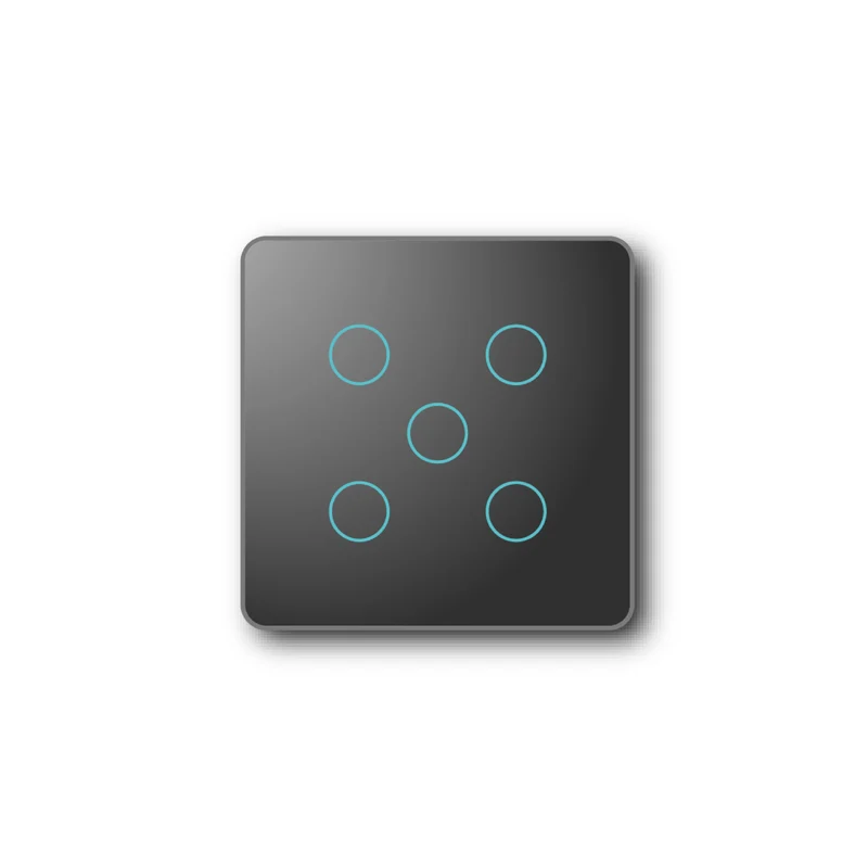 Smartify vPRO Comando de Cenários 5 Botões (15 Cenários) Zigbee Preto - SYPC05ZBPR