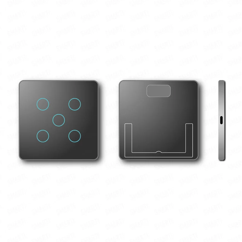 Smartify vPRO Comando de Cenários 5 Botões (15 Cenários) Zigbee Preto - SYPC05ZBPR