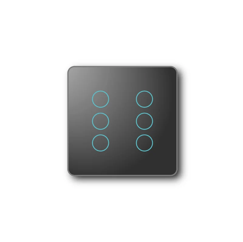 Smartify vPRO Comando de Cenários 6 Botões (18 Cenários) Zigbee Preto - SYPC06ZBPR