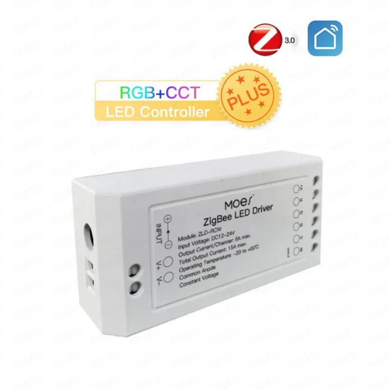 Moes Controlador de Fita RGB CCT Dimmer Zigbee Tuya / Smartlife - Moes ZDRIVER-RGB