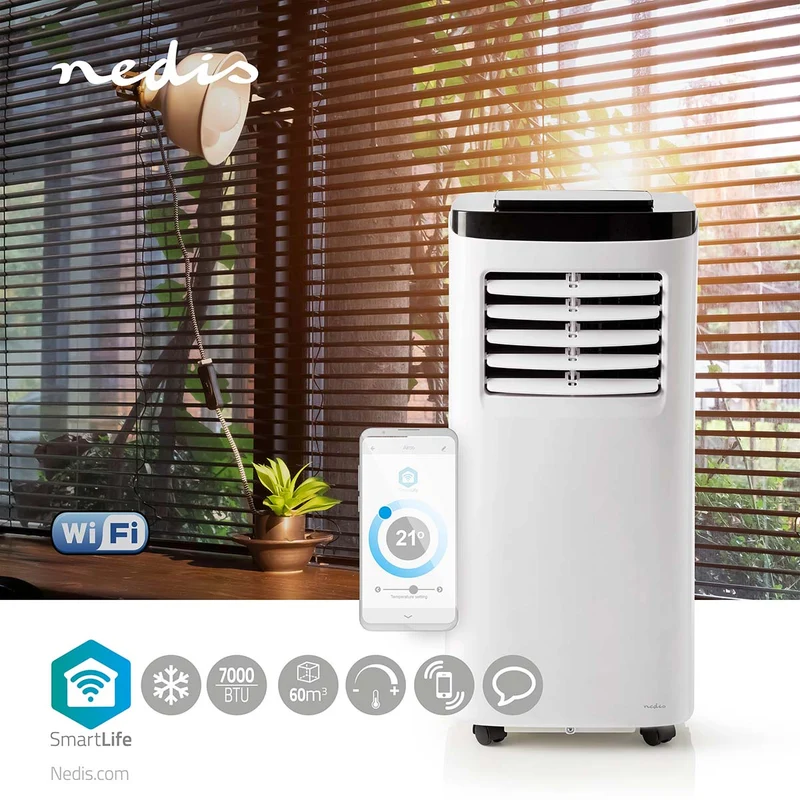 Nedis SmartLife Ar Condicionado 3 em 1 - 7000 BTU Wifi